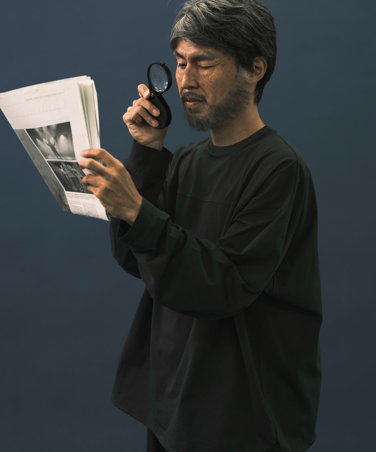 URBAN RESEARCH「Wide Dad　BREEZY TECH LONG-SLEEVE T-SHIRTS」|Tシャツ・カットソー|チャコールグレー