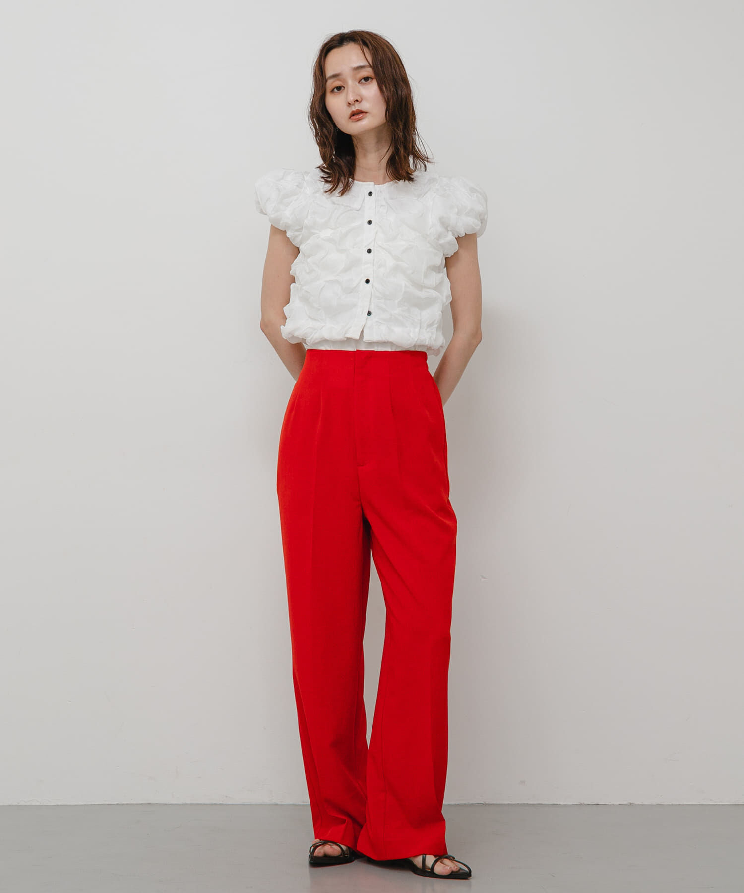 SENSE OF PLACE by URBAN RESEARCH「『一部WEB限定』『UR TECH DRYLUXE』リネンライクワイドパンツ」|その他|