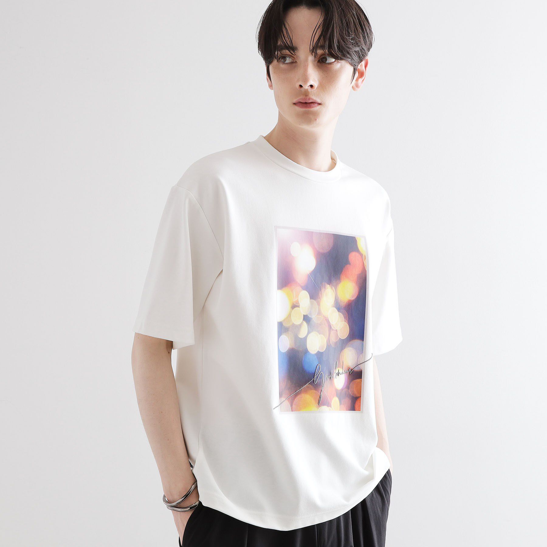 tk.TAKEO KIKUCHI「◆ハートグラフィックTシャツ」|Tシャツ・カットソー|ホワイト(001)