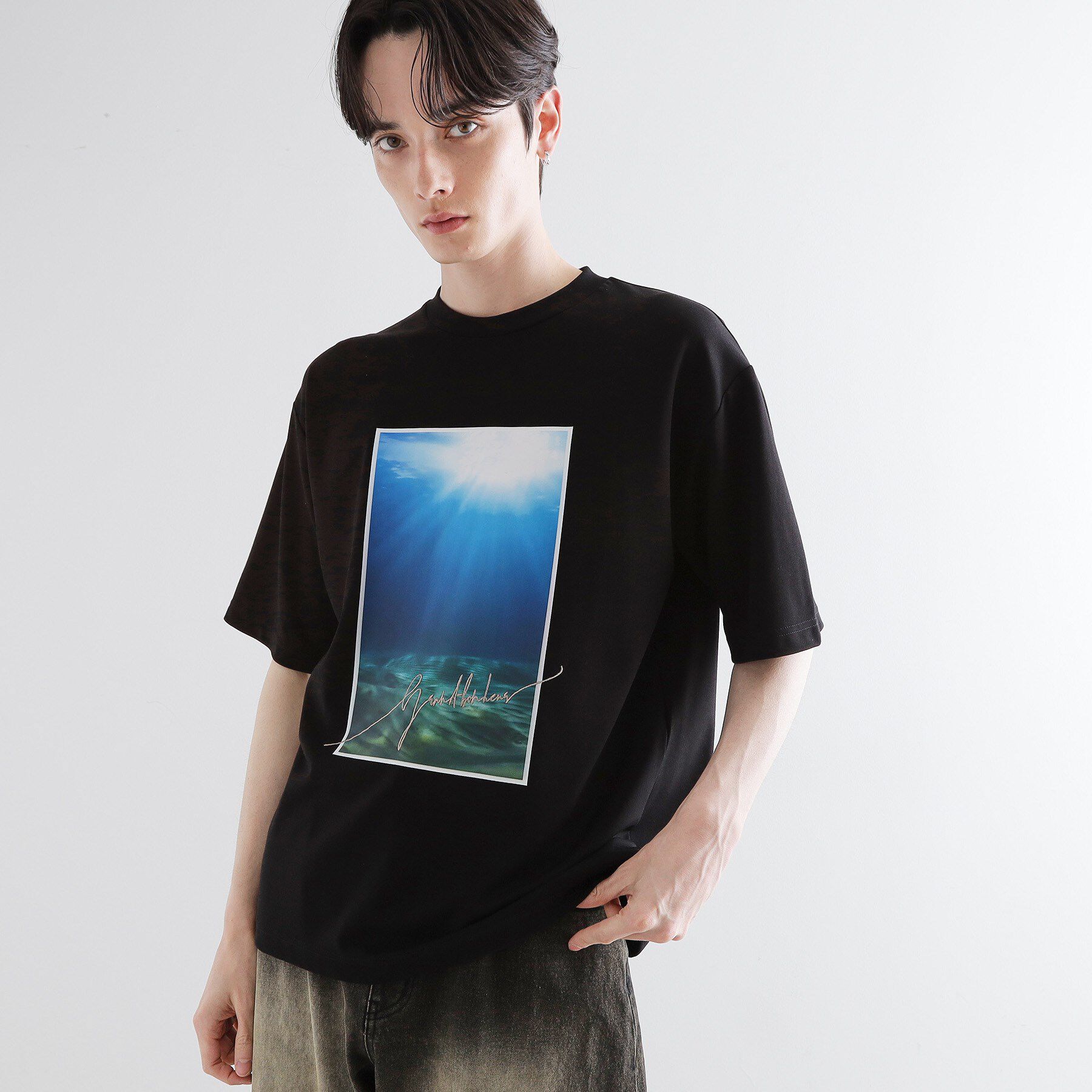 tk.TAKEO KIKUCHI「◆ハートグラフィックTシャツ」|Tシャツ・カットソー|