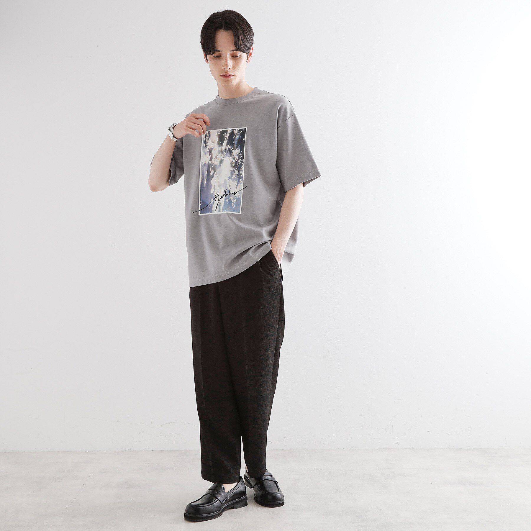 tk.TAKEO KIKUCHI「◆ハートグラフィックTシャツ」|Tシャツ・カットソー|