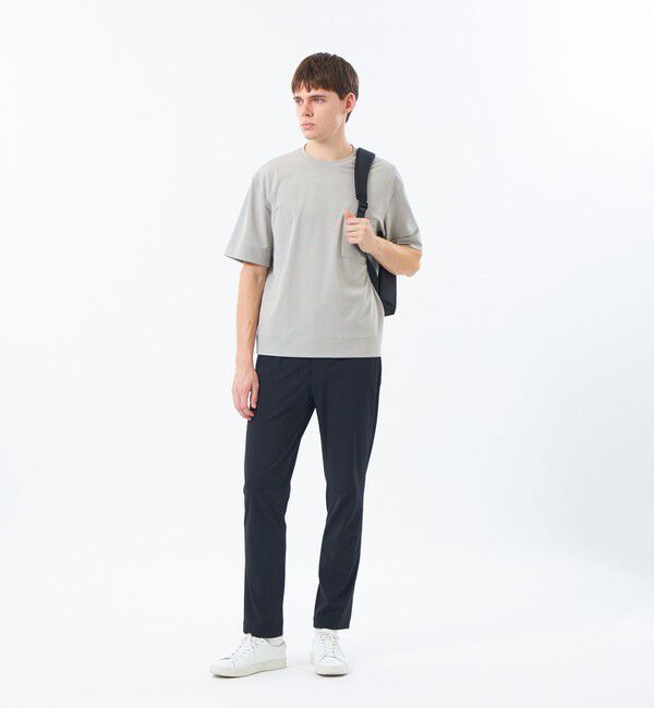 MACKINTOSH PHILOSOPHY「ブリテック 五分袖ポケT ドライフラットストレッチクロス」|Tシャツ・カットソー|