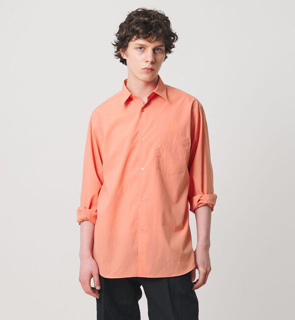 UNITED ARROWS「フォーシーズンズ ポプリン レギュラーカラーシャツ　ヨコストレッチ」|シャツ・ブラウス|ORANGE