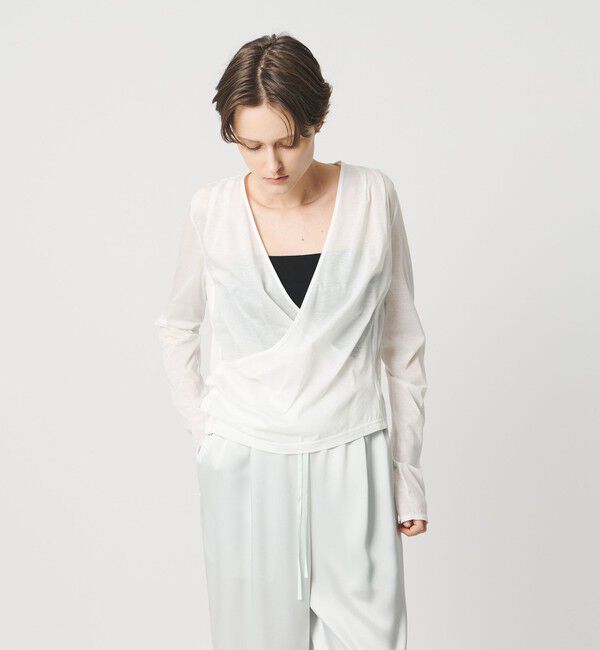 AEWEN MATOPH「＜AEWEN MATOPH＞ジャージーカシュクールカーディガン」|カーディガン|