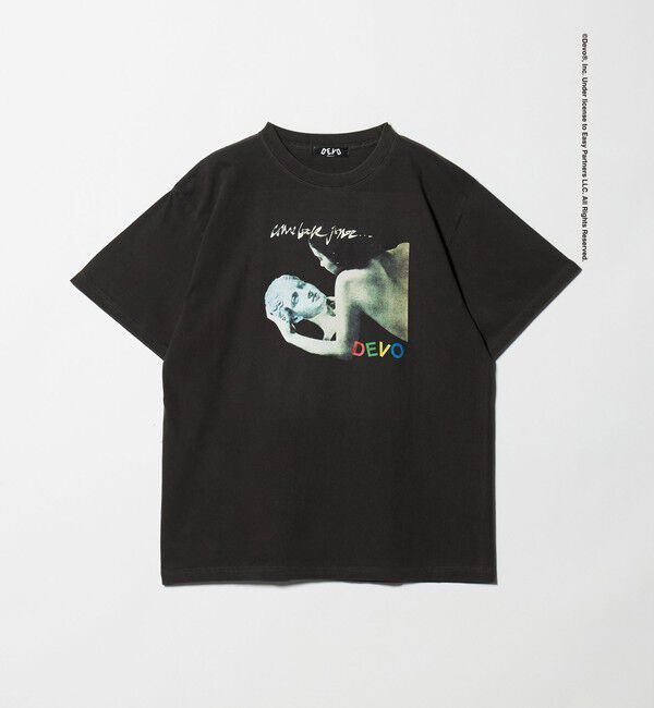 BEAUTY&YOUTH UNITED ARROWS「＜DEVO &times; BEAUTY&YOUTH＞JONEE プリント Tシャツ」|Tシャツ・カットソー|BLACK