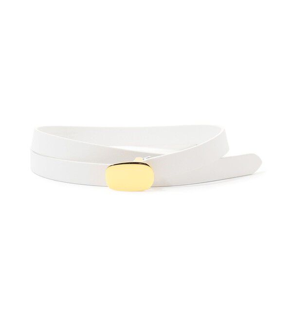 TOMORROWLAND GOODS「【別注】Anderson's&times;TOMORROWLAND LONG BELT GOLD BUCKLE」|ベルト|11 ホワイト