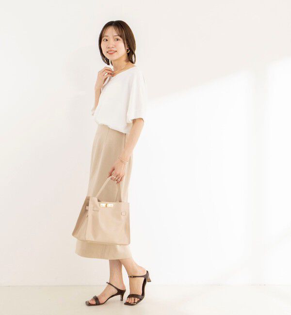 NOLLEY'S「【WEB＆一部店舗限定カラー】《セットアップ対応》ジョーゼットＶネックプルオーバー」|シャツ・ブラウス|