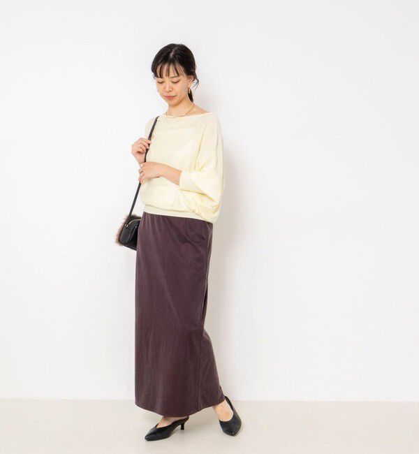 NOLLEY'S sophi「【一部WEB限定カラーアイテム】ドレープドルマンプルオーバー」|ニット・セーター|