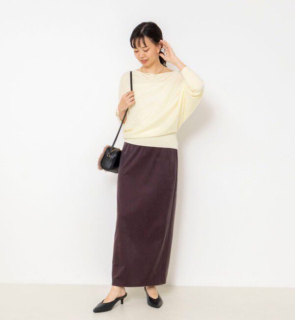 NOLLEY'S sophi「【一部WEB限定カラーアイテム】ドレープドルマンプルオーバー」|ニット・セーター|