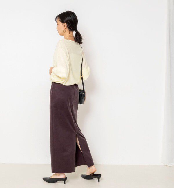 NOLLEY'S sophi「【一部WEB限定カラーアイテム】ドレープドルマンプルオーバー」|ニット・セーター|