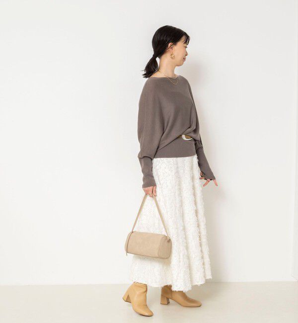 NOLLEY'S sophi「【一部WEB限定カラーアイテム】ドレープドルマンプルオーバー」|ニット・セーター|