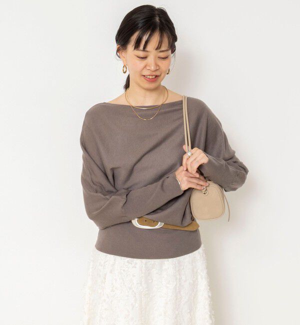 NOLLEY'S sophi「【一部WEB限定カラーアイテム】ドレープドルマンプルオーバー」|ニット・セーター|
