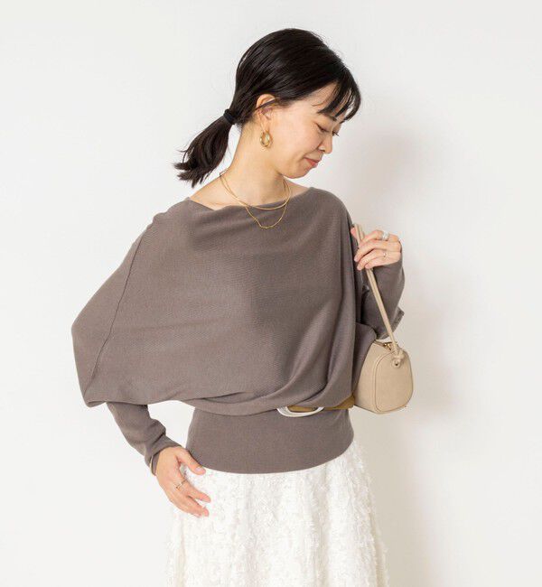 NOLLEY'S sophi「【一部WEB限定カラーアイテム】ドレープドルマンプルオーバー」|ニット・セーター|