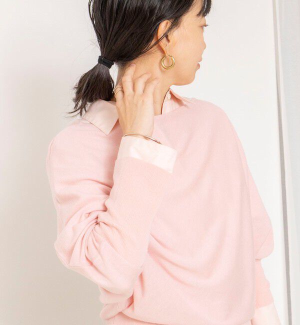 NOLLEY'S sophi「【一部WEB限定カラーアイテム】ドレープドルマンプルオーバー」|ニット・セーター|