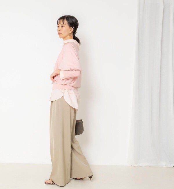 NOLLEY'S sophi「【一部WEB限定カラーアイテム】ドレープドルマンプルオーバー」|ニット・セーター|