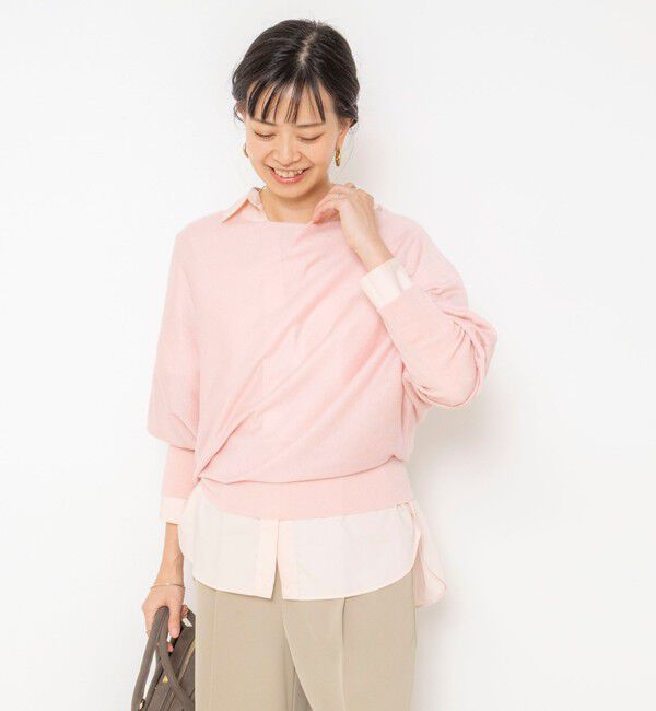 NOLLEY'S sophi「【一部WEB限定カラーアイテム】ドレープドルマンプルオーバー」|ニット・セーター|