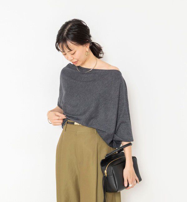 NOLLEY'S sophi「【一部WEB限定カラーアイテム】ドレープドルマンプルオーバー」|ニット・セーター|