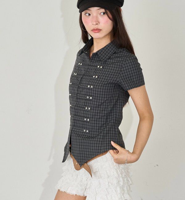  「【WEB限定】ナポレオンコンパクト半袖シャツ」|シャツ・ブラウス|