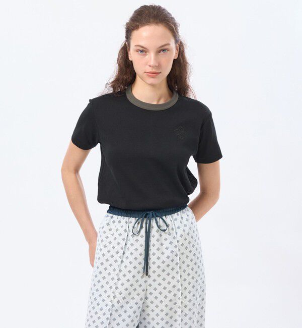 MACKINTOSH PHILOSOPHY「ラッケンブースリンガーネックTシャツ」|Tシャツ・カットソー|ブラック