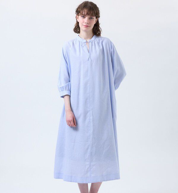 MACKINTOSH PHILOSOPHY「リネンミックスサックドレス」|ワンピース|ブルー