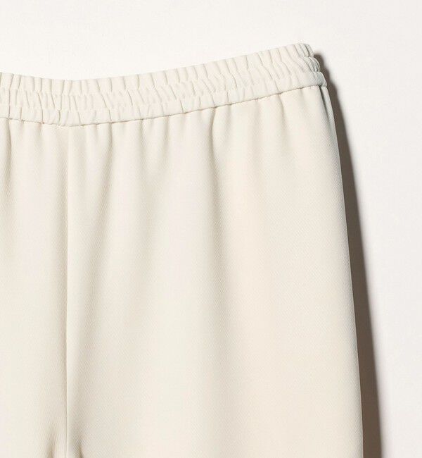 UNITED ARROWS「COMFY クロップド ワイドパンツ ホワイト ‐防汚 UVカット ウォッシャブル‐」|チノ|