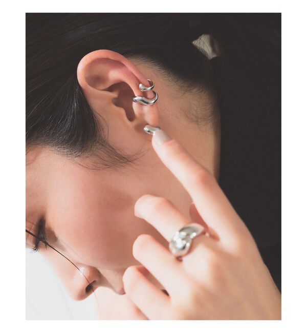 Demi-Luxe BEAMS 「MARIA BLACK / Sagene イヤーカフ シルバー」|その他|