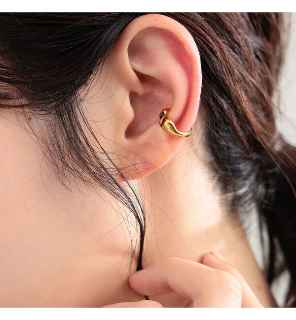 Demi-Luxe BEAMS 「MARIA BLACK / Saddle イヤーカフ イエローゴールド」|その他|GOLD