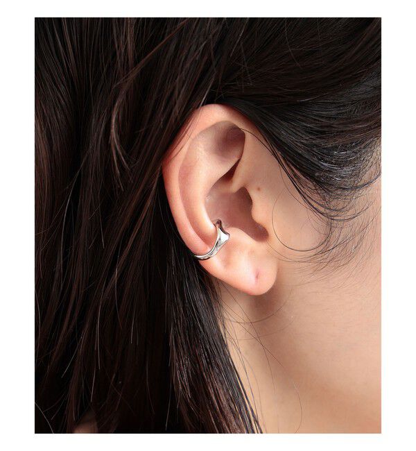 Demi-Luxe BEAMS 「MARIA BLACK / Saddle イヤーカフ シルバー」|その他|SILVER