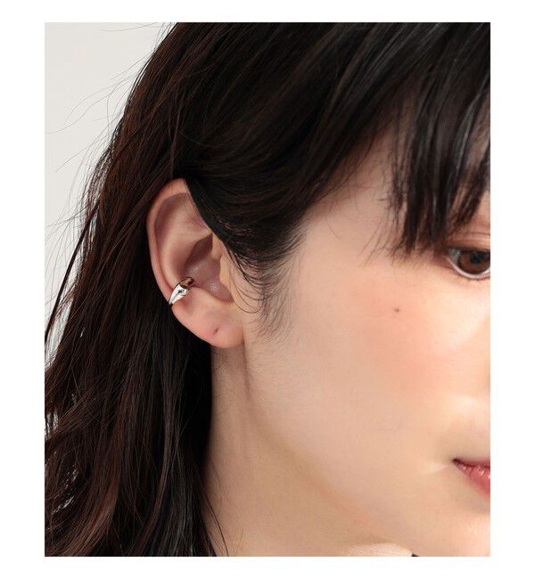 Demi-Luxe BEAMS 「MARIA BLACK / Saddle イヤーカフ シルバー」|その他|