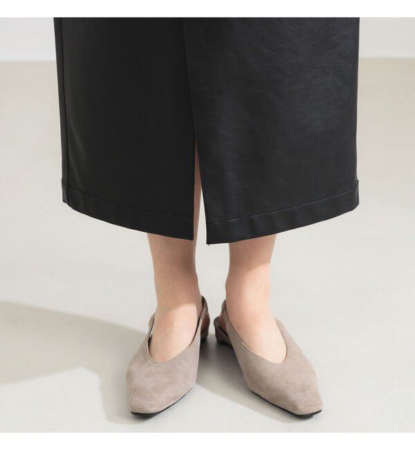 Demi-Luxe BEAMS 「AK+1 / フェイクレザー スカート」|スカート|