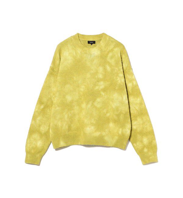 BEAMS「5ゲージ ガーメントダイ クルーネックニット」|ニット・セーター|