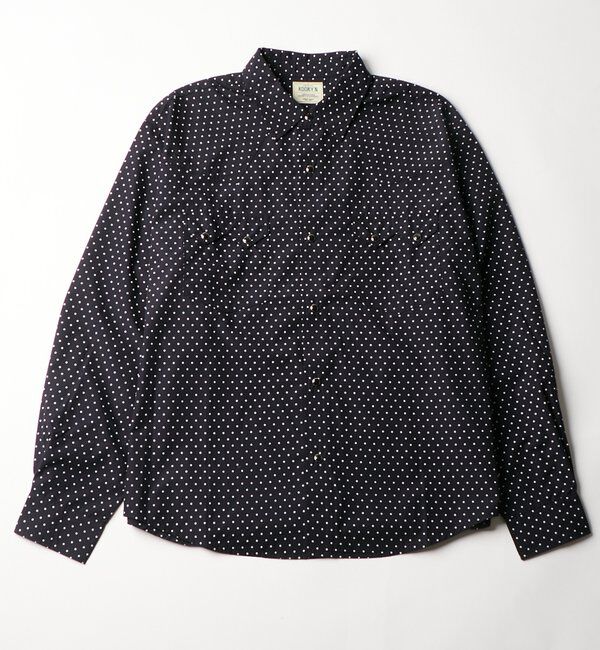  「【KOOKY'N】SCORPION DOT LSシャツ」|シャツ・ブラウス|ネイビー