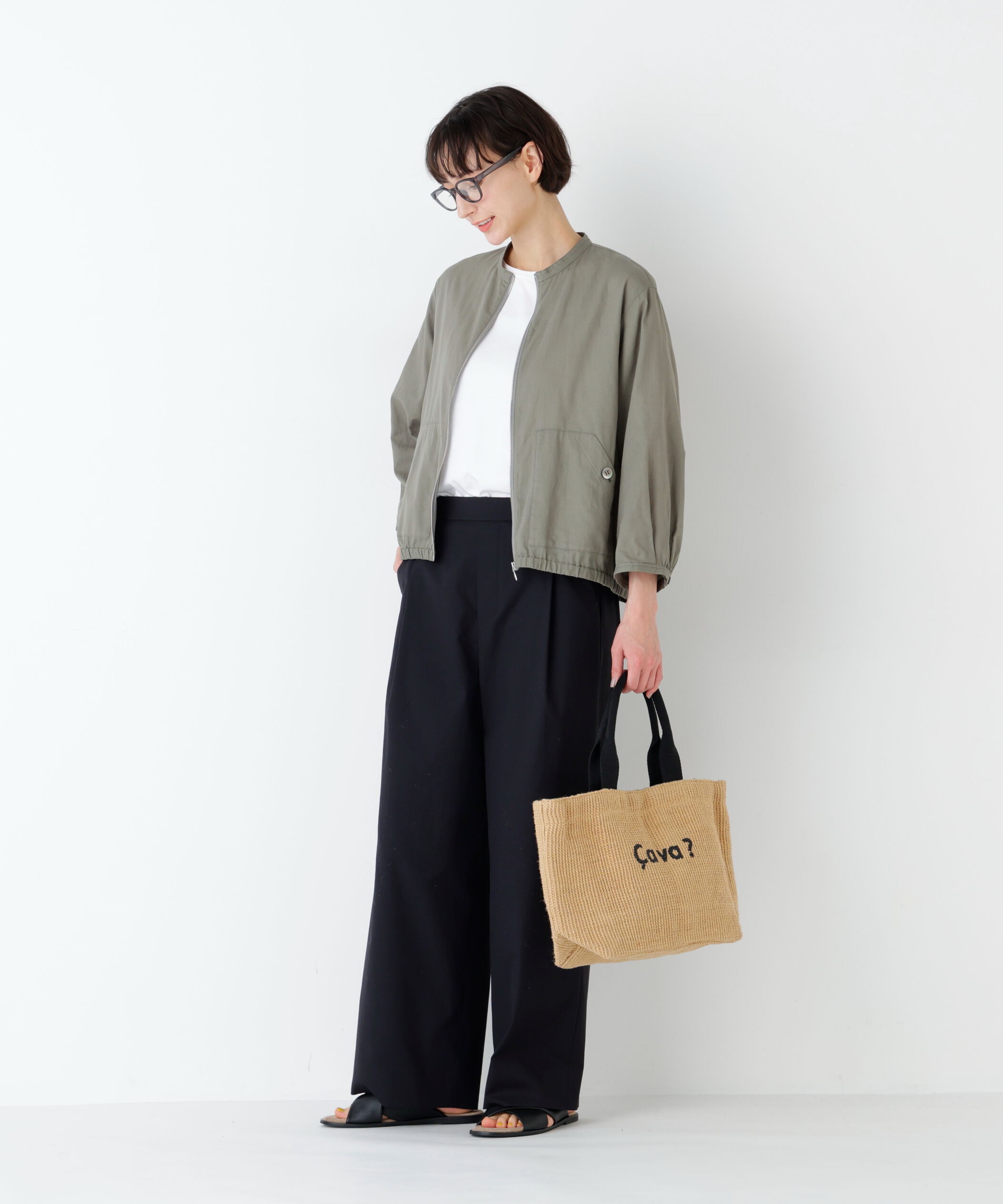  「《ＦＡＢＲＩＣＯコラボ》ジュートトートバッグ　Ｍサイズ」|その他|