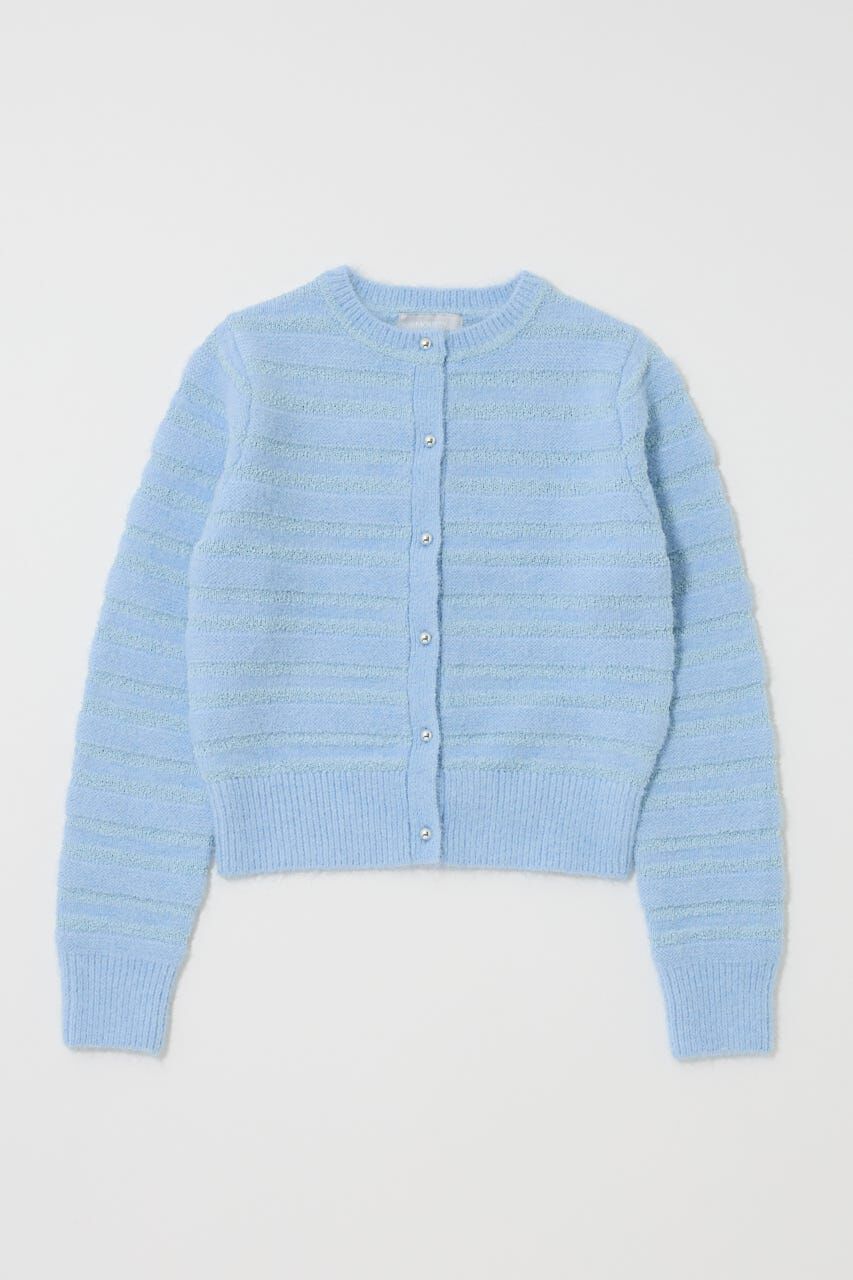 MOUSSY「SHADOW STRIPE KNIT カーディガン」|ニット・セーター|