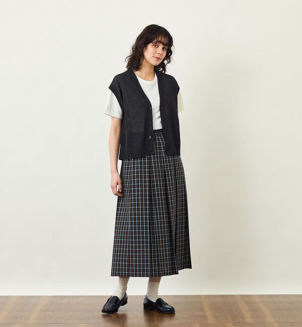 MACKINTOSH PHILOSOPHY「GREY LABEL ペーパーヤーンニットベスト」|ニット・セーター|