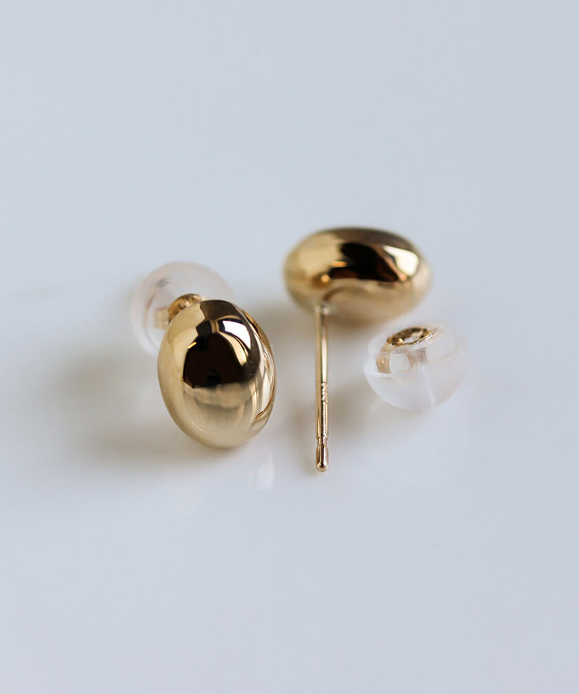  「ゴールド オーバル ピアス | K10YG」|ピアス|
