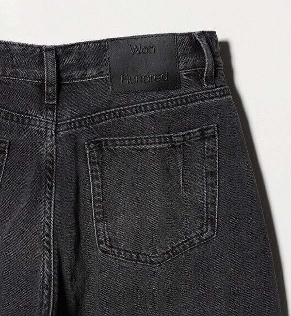 BEAUTY&YOUTH UNITED ARROWS「＜Won Hundred＞Lyon Slop Black W デニムパンツ」|デニム|