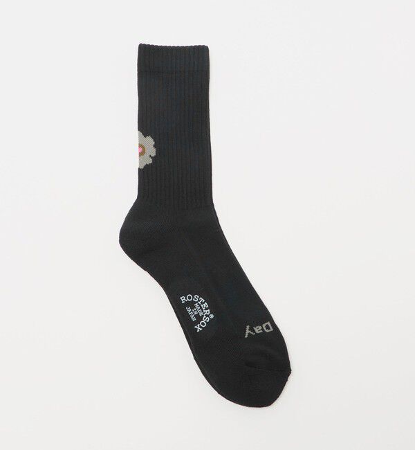 BEAUTY&YOUTH UNITED ARROWS「＜ROSTER SOX＞フラワー ソックス」|ソックス|BLACK