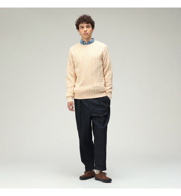 BEAMS PLUS「Crew Cable」|ニット・セーター|