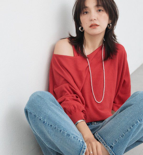  「予約【A・MONN】【セット着用可】tank KNIT」|ニット・セーター|