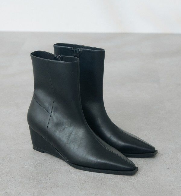  「【3サイズ展開】ウエッジショートブーツ」|ショートブーツ|