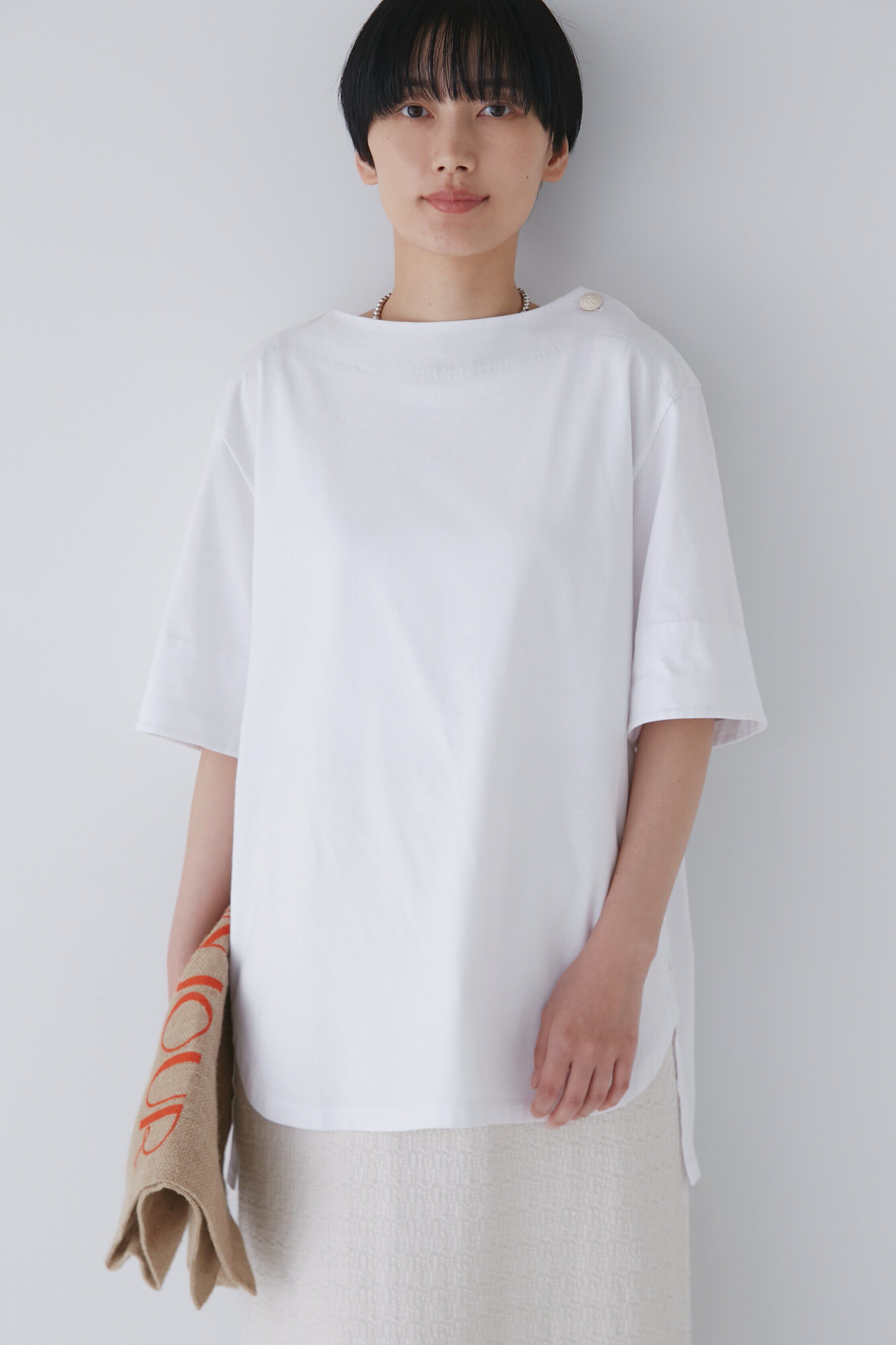 「◆ハイゲージコットン天竺Ｔシャツ」|Tシャツ・カットソー|ホワイト