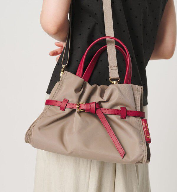 BEAUTY&YOUTH UNITED ARROWS「＜VIOLAd&rsquo;ORO＞BIANCA ナイロン ベルト トートバッグ S」|トートバッグ|RED
