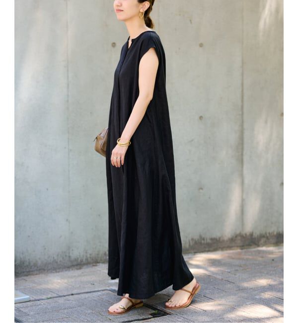 FRAMeWORK「LINEN フレアワンピース」|ワンピース|