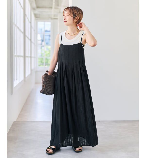 Spick and Span「ストライプタックキャミワンピース」|ワンピース|