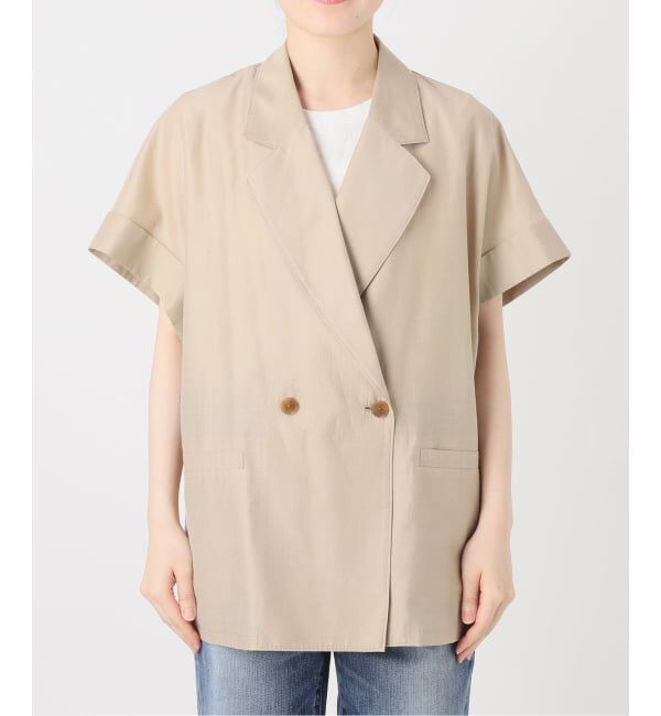 Spick and Span「ライトクロスハーフスリーブジャケット」|テーラードジャケット|
