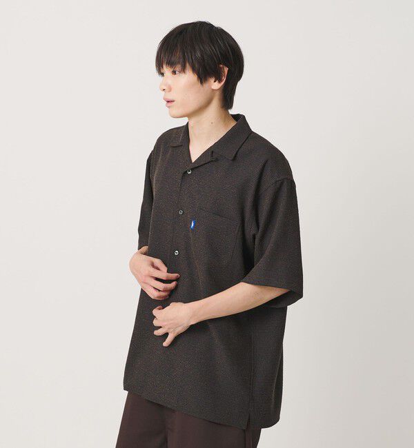 NICE WEATHER「＜NICE WEATHER＞チェックオーバー ショートスリーブ シャツ」|シャツ・ブラウス|