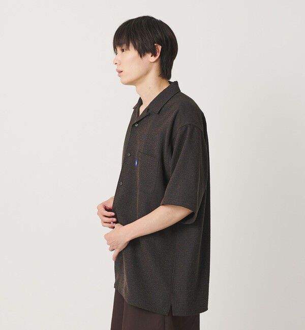 NICE WEATHER「＜NICE WEATHER＞チェックオーバー ショートスリーブ シャツ」|シャツ・ブラウス|