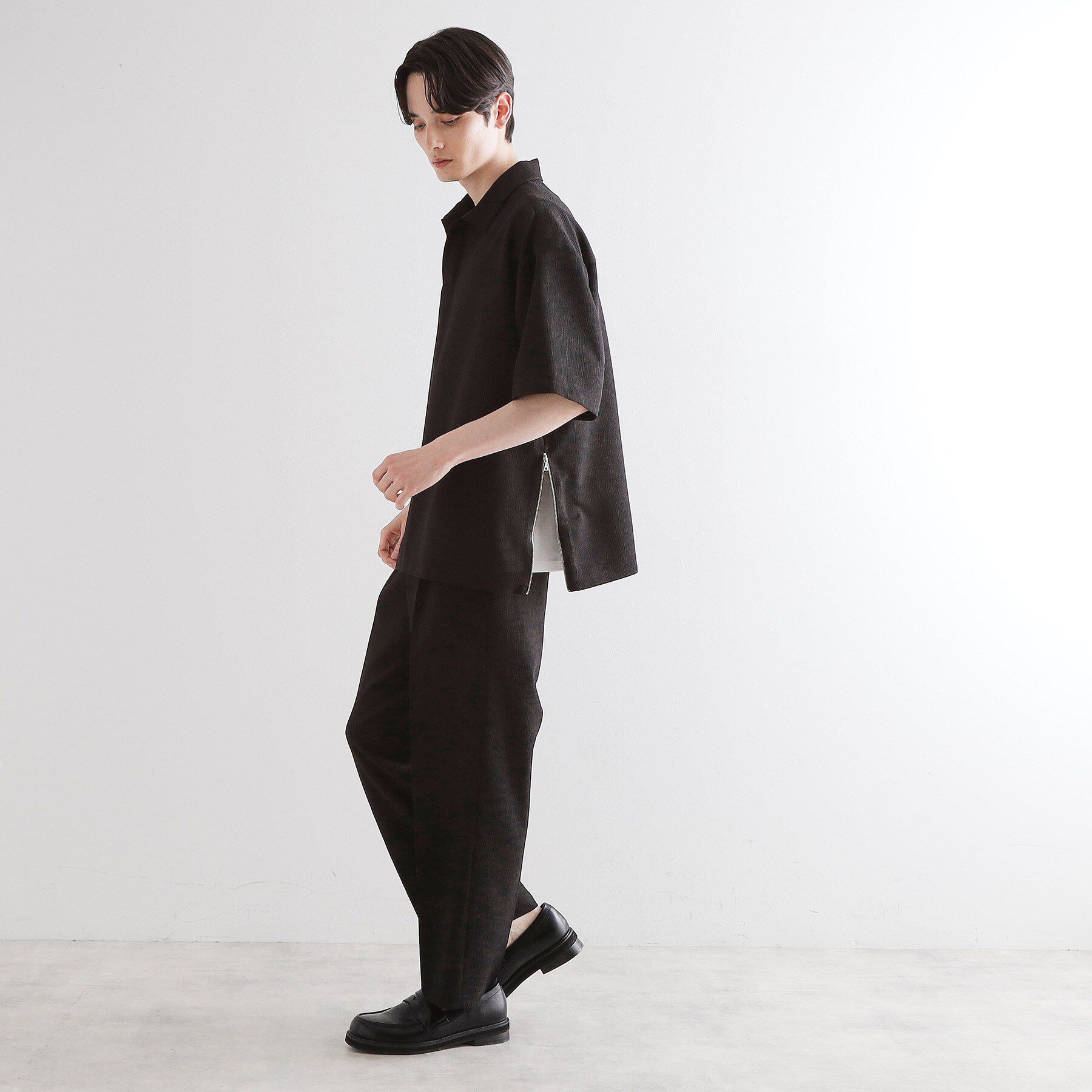 tk.TAKEO KIKUCHI「◆【セットアップ対応】テッククレープスキッパーシャツ」|シャツ・ブラウス|