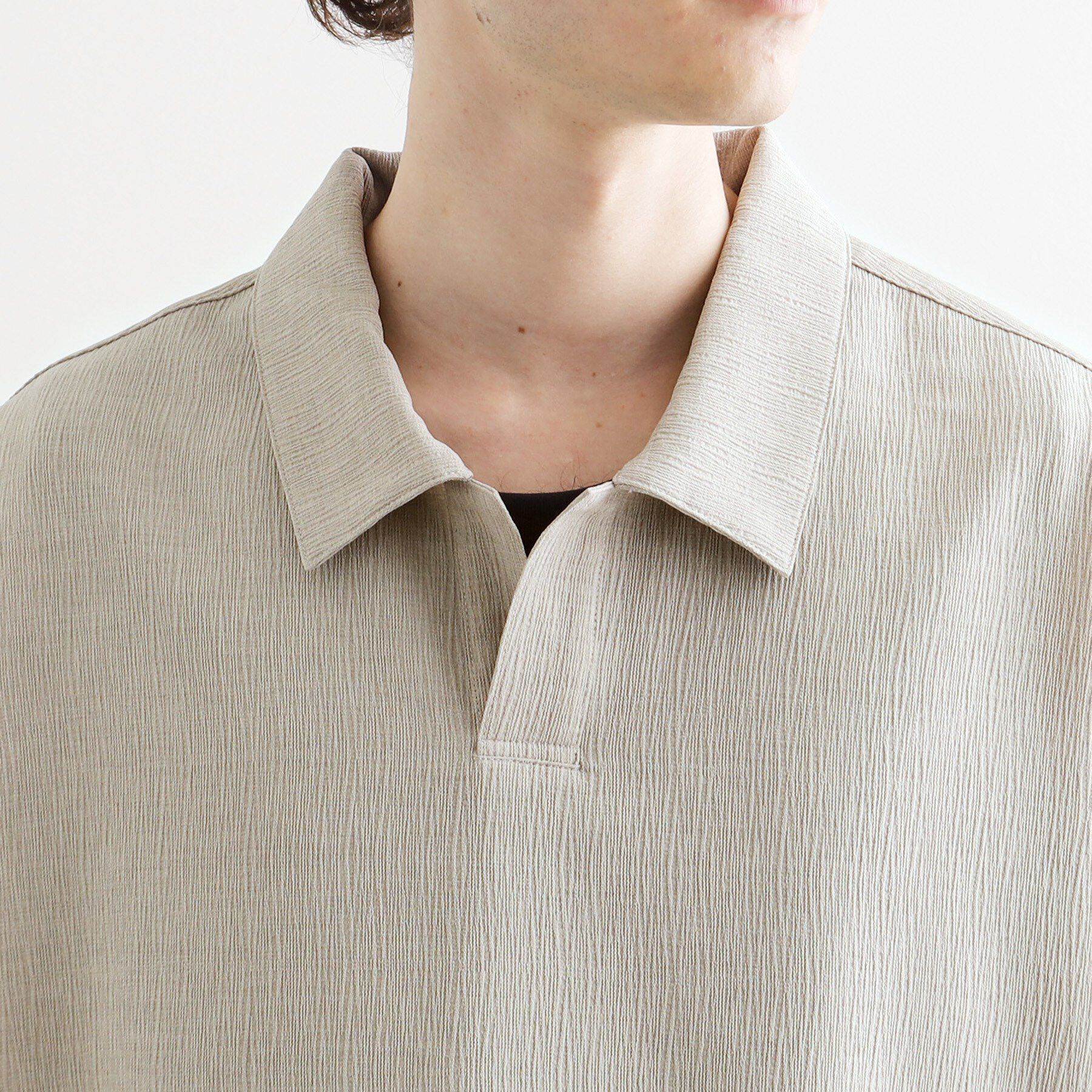 tk.TAKEO KIKUCHI「◆【セットアップ対応】テッククレープスキッパーシャツ」|シャツ・ブラウス|
